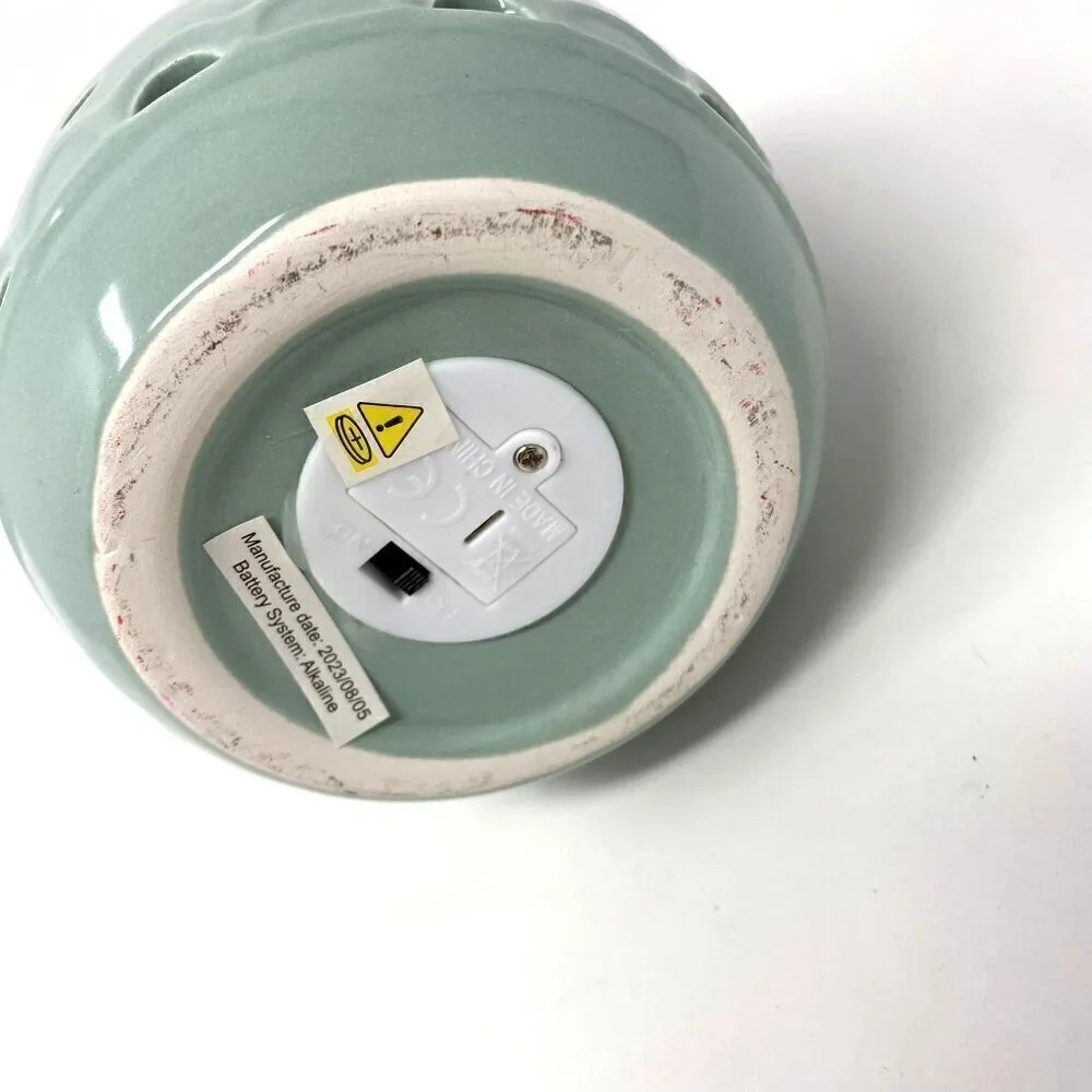 Target Decorative Green Ceramic Light Up Easter Egg